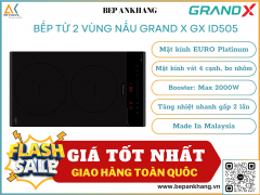 Bếp từ 2 vùng nấu Grand X GX GX ID505- Made In Malaysia